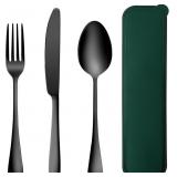 Portable Travel Utensils Set with Case 18/8 Stainl