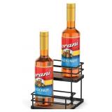 THYGIFTREE Coffee Syrup Rack Organizer 4 Bottle Sy