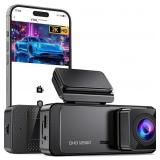 Dash Cam 1296P Front Dashcam, V300 WiFi Dash Camer