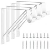 4 Pack Heavy Duty Closet Shelf & Rod Brackets, Wal