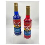 Torani flavored syrups   exp 3/31/28 blue raspberr
