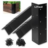 12 Pcs Raised Garden Bed Corner Brackets for 12'-2