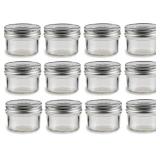 Nakpunar 19 pcs, 4 oz Glass Mason Jars with One Pi
