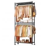 Sakugi Clothes Rack, Heavy-Duty Garment Rack with