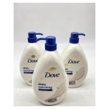Lot Of 3 Dove Deeply Nourishing Body Wash