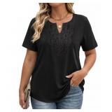 Size 2XL Fantaslook Lace Plus Size Tops for Women