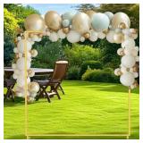 6.6FT Gold Square Wedding Arch Backdrop Stand - Me