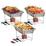 ALPHA LIVING Disposable Chafing Dish Buffet Set, F