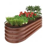 Best Choice Products 4x2x1ft Outdoor Raised Metal
