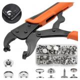 Heavy Duty Snap Fastener Kit, Adjustable Snap Sett