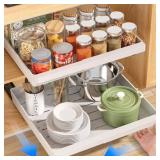 2 Pack Expandable Pull Out Cabinet Organizer, AOKI