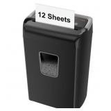Bonsaii 12-Sheet Cross Cut Paper Shredder for Home