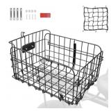 Tripumer Folding Rear Bicycle Basket Large Capacit