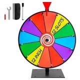 12 Inch Heavy Duty Spinning Prize Wheel - 12 Slots
