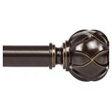 KAMANINA Curtain Rods for Windows 72 to 144 Inch,