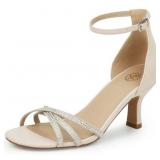 Size 10 Women S Open Toe Kitten Heel Sandals Ankle