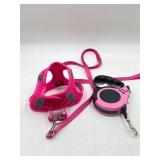 XSmall dog harness with leash and one retractable