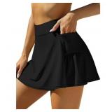 Size XL Charmo Womens Swim Skirt Bulit in Shorts T