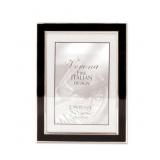 Lawrence Frames Silver Plated Metal with Black Ena