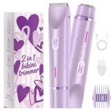 Bikini Trimmer for Women 2-in-1 Waterproof Electri
