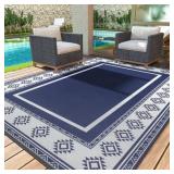 SIXHOME 6x9 Feet Waterproof Outdoor Rug - Reversib