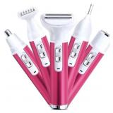 Obacre Electric Razor for Women,5 in 1 Cordless Fa