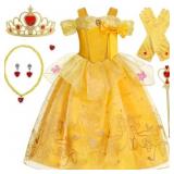3T-4T Jurebecia Princess Dress for Girls Costume K