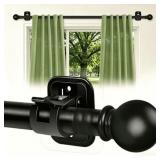 Curtain Rods No Drilling for Windows Set 66 to 120