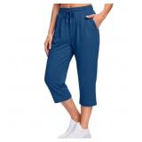 2XL Fantaslook Women Capri Pants High Waisted Draw