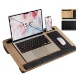PHANCIR Portable Lap Desk for Laptop, Wood Lapdesk