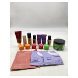 Makeup Lot- Various Foundations & Lip Masks, Hair