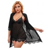 Size XL LOFIR Women Sexy Lingerie Set 3 Piece Lace