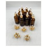 1ml Clear Glass Dropper Bottles   Mini Empty Essen