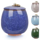 Abooxiu Ceramic Small Urn for Human Ashes Crematio