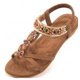 Size 7 Ablanczoom Womens Sandals Shoes String Bead