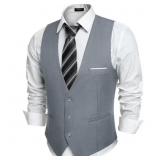 Size XL COOFANDY Mens Formal Suit Vest Regular Fit