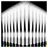 SHQDD 48 PCS White Fiber Optic Wands, Neon Party S