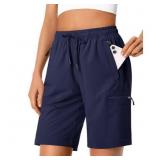 Size medium Rosvigor Womens Hiking Cargo Shorts Qu