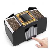WIGACH 4 Deck Automatic Card Shuffler for UNO, Tex