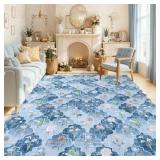 MJIAexp 8x10 Floral Moroccan Washable Area Rugs fo
