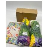 Lot of Floral Home Decor, Includes 2 Ct Artificial