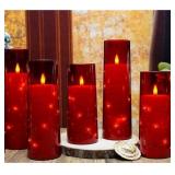 9 PCs Flameless LED Candles with Timer 9 Pc Flicke