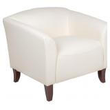 Flash Furniture Hercules LeatherSoft Chair, Ivory