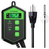 VIVOSUN Digital Heat Mat Thermostat Controller, 40