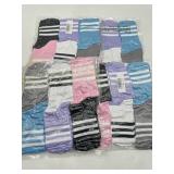 24 Pairs Total, Lot of 4 Ct 6 Pairs Pilates Socks