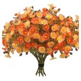 LOT OF 3 12 Bundles UV Resistant Artificial Fall F