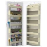 Over the Door Organizer with 5 Large Pockets & 10