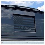 (LOT OF 6) Rear Middle Window American Flag Decal