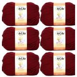 LOT OF 2 Soft Baby Yarn for Knitting100% Acrylic,