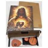 12 x 16 Inches Jesus Wall Decor with Pet Memorial